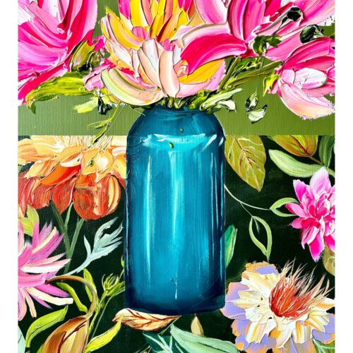 Vase of happiness plakat
