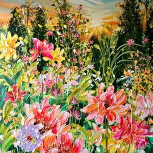 "Garden of happiness" originalt maleri