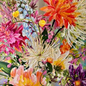 "Burst of joy" originalt maleri