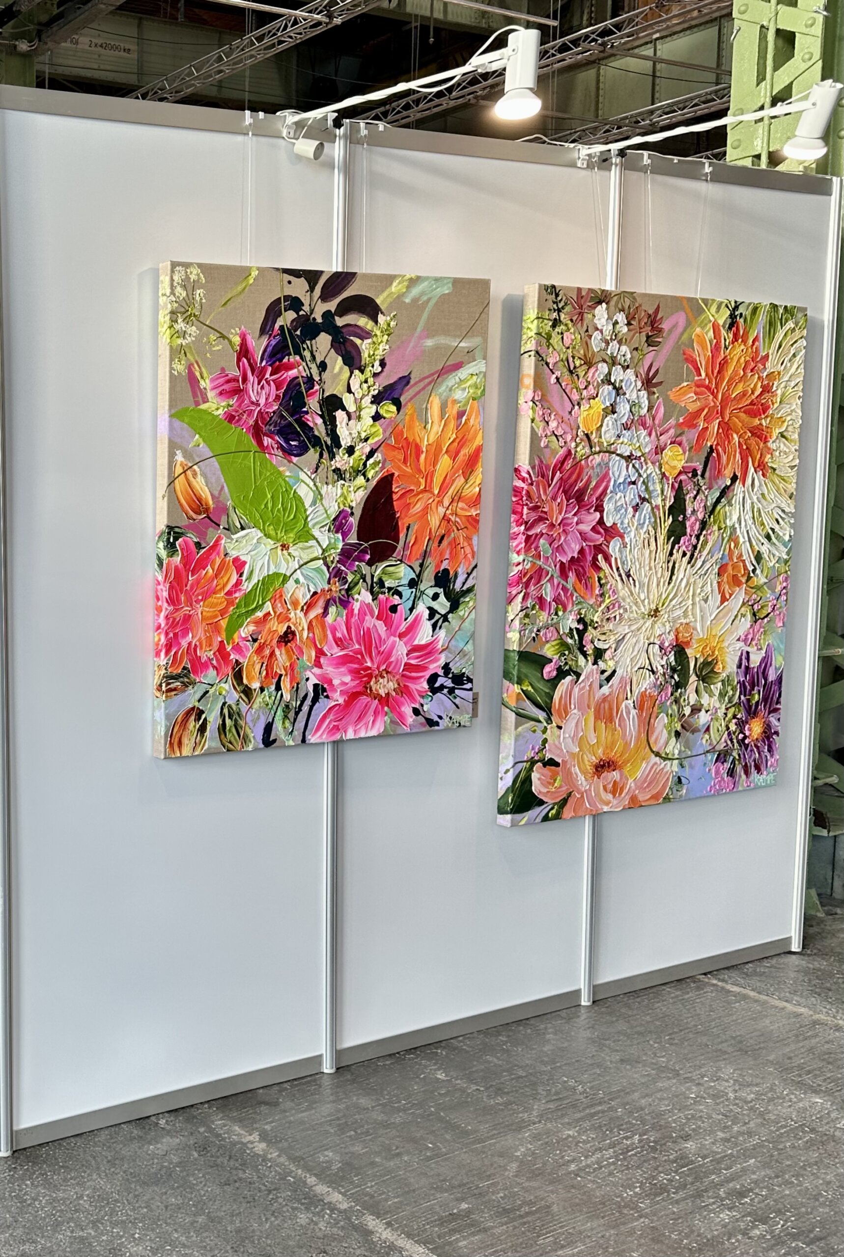 "Wild bloom symphony" originalt maleri - Billede 4