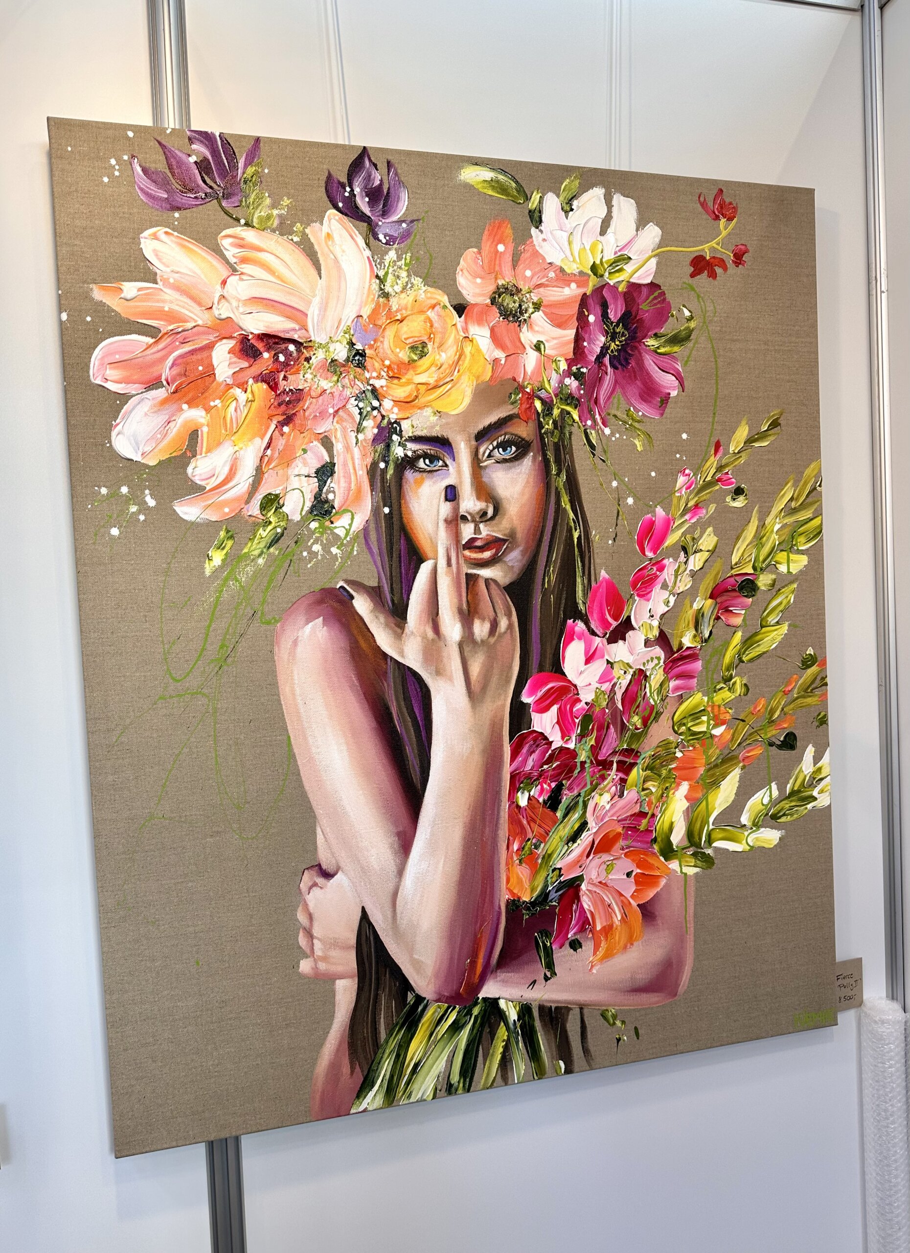 "Fierce Polly pt. 2" originalt maleri - Billede 2