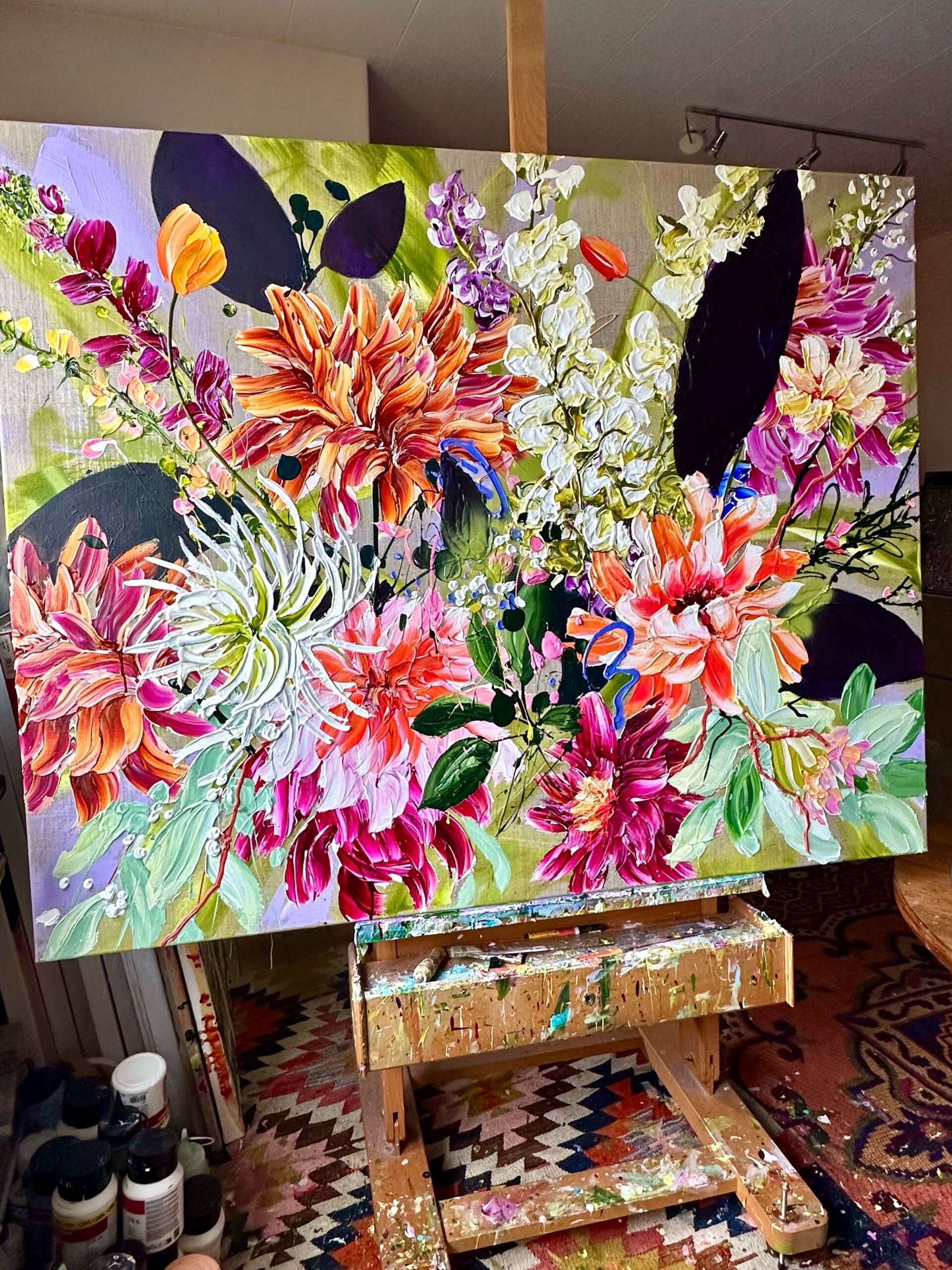 "A beautiful, simple life" originalt maleri - Billede 3