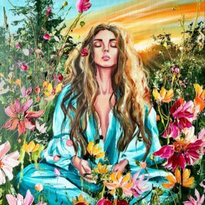 "I pagt med naturen " originalt maleri