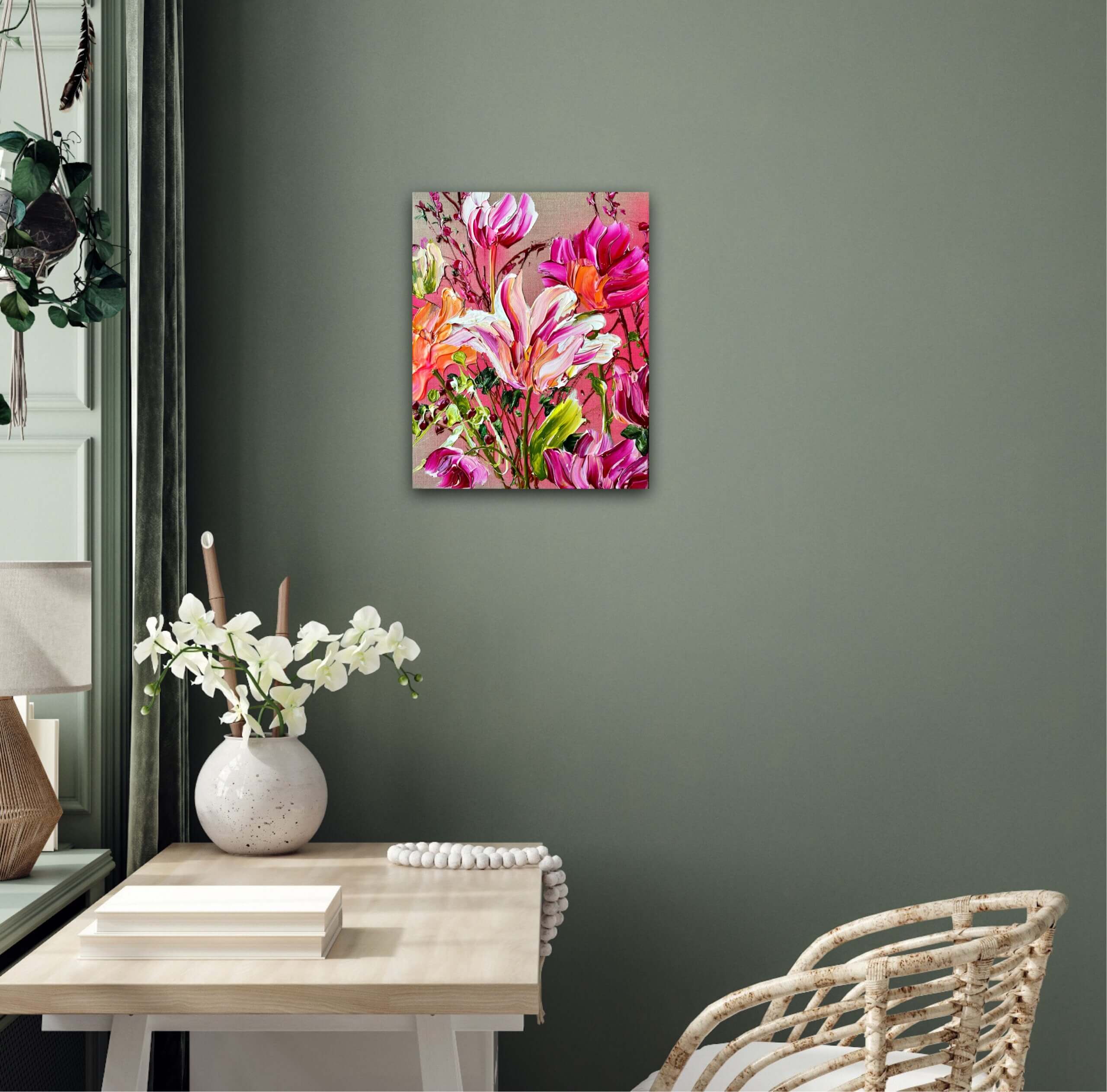 "Wine explosion" originalt maleri - Billede 3