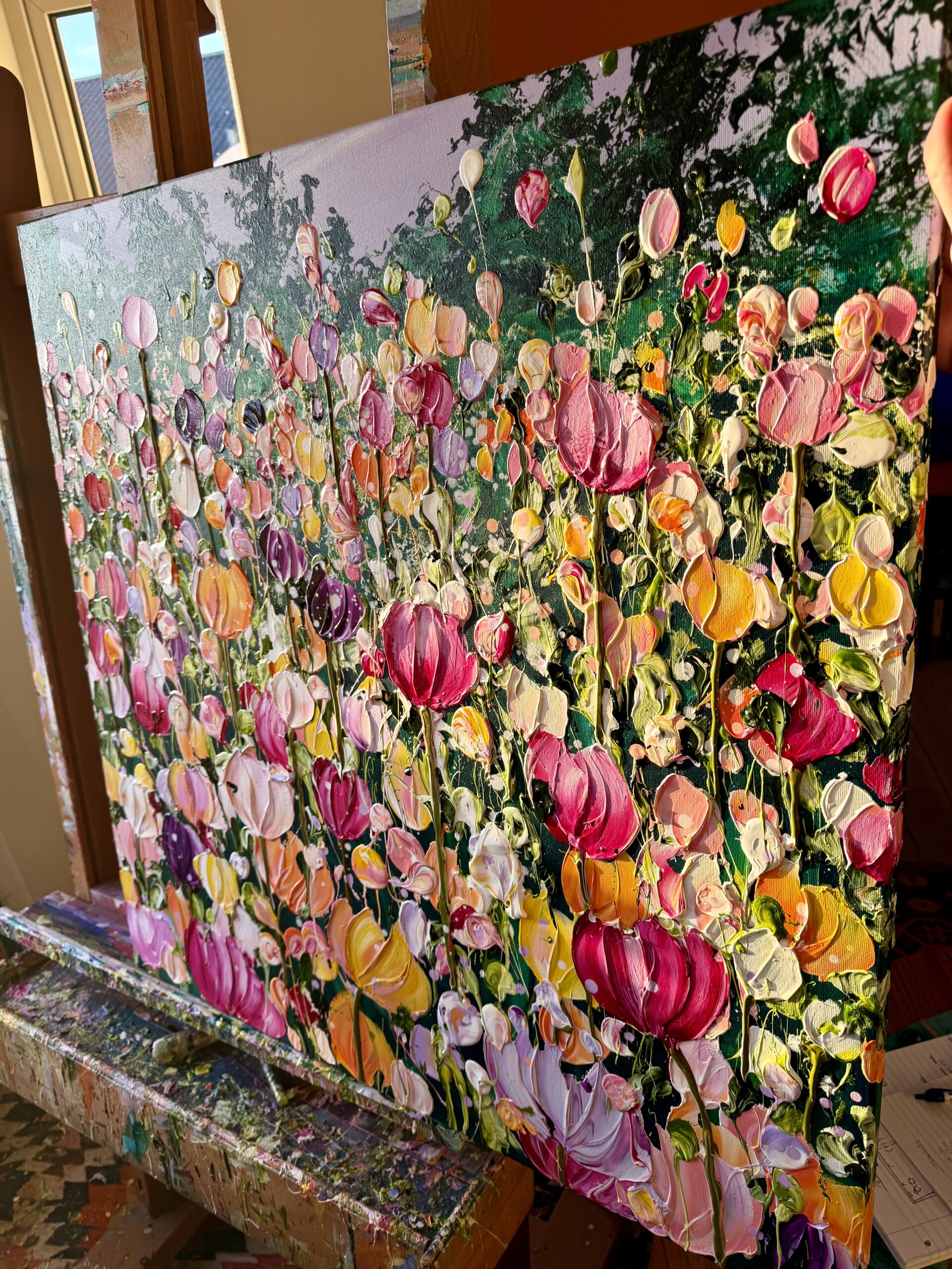 "Wildest bloom" originalt maleri - Billede 4