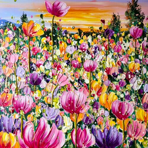 "Fields of light" originalt maleri