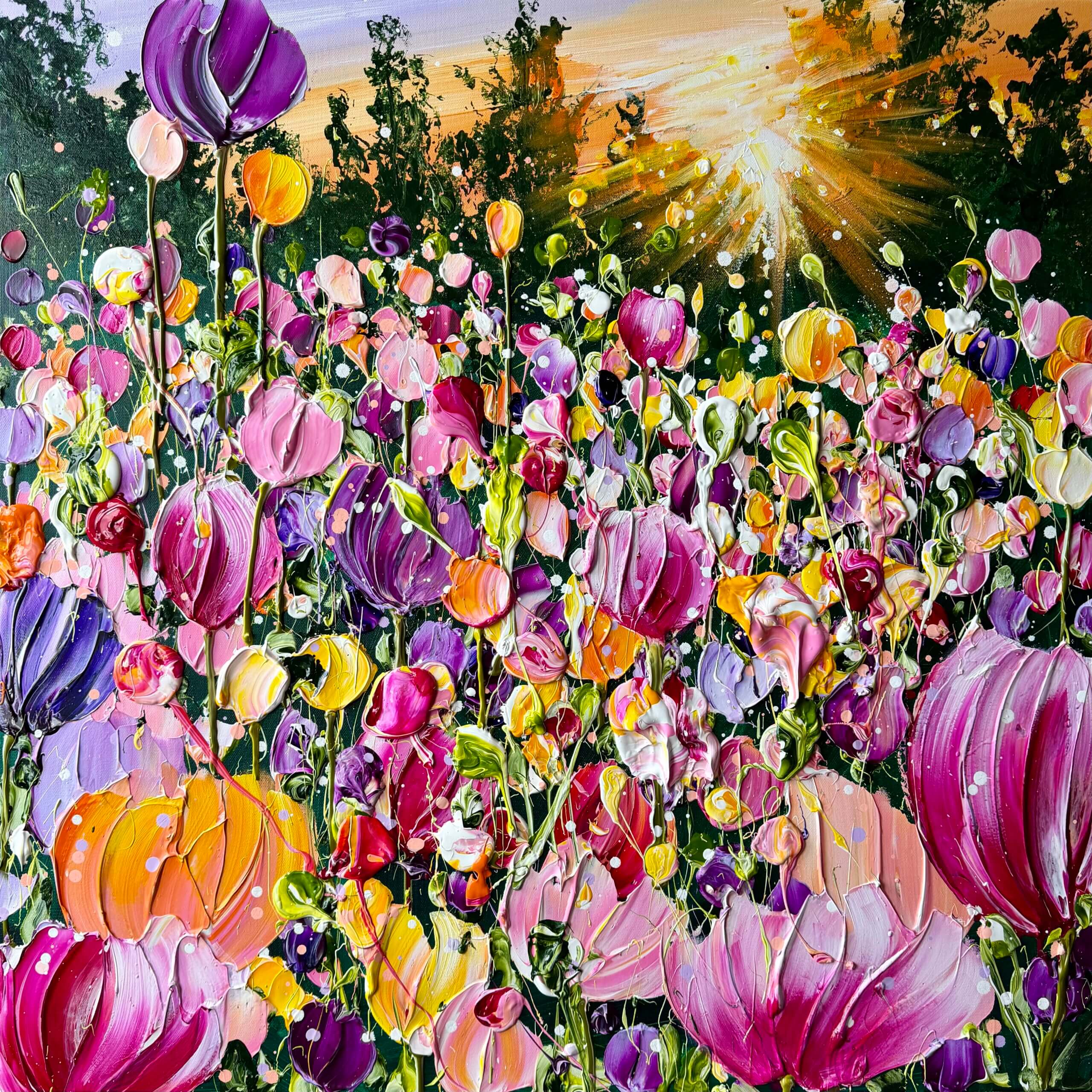 "Chasing the light" originalt maleri