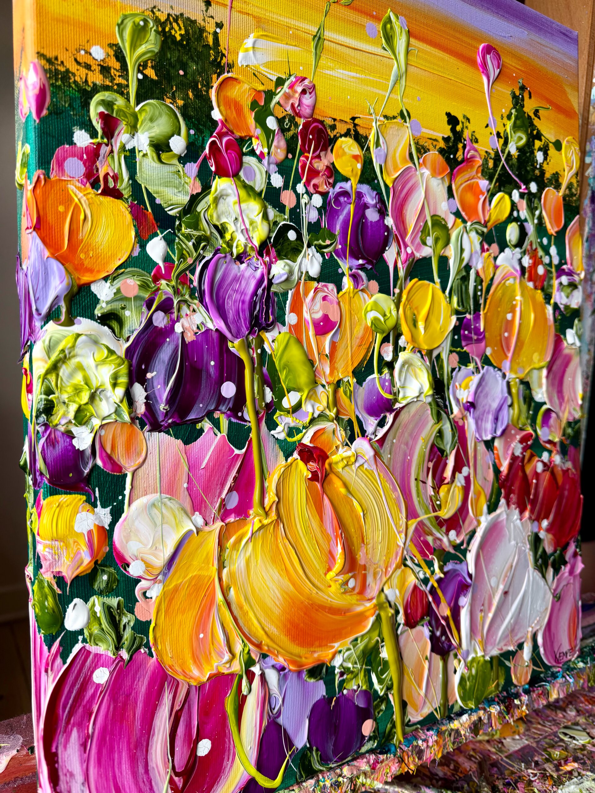 "Pure joy" originalt maleri - Billede 2