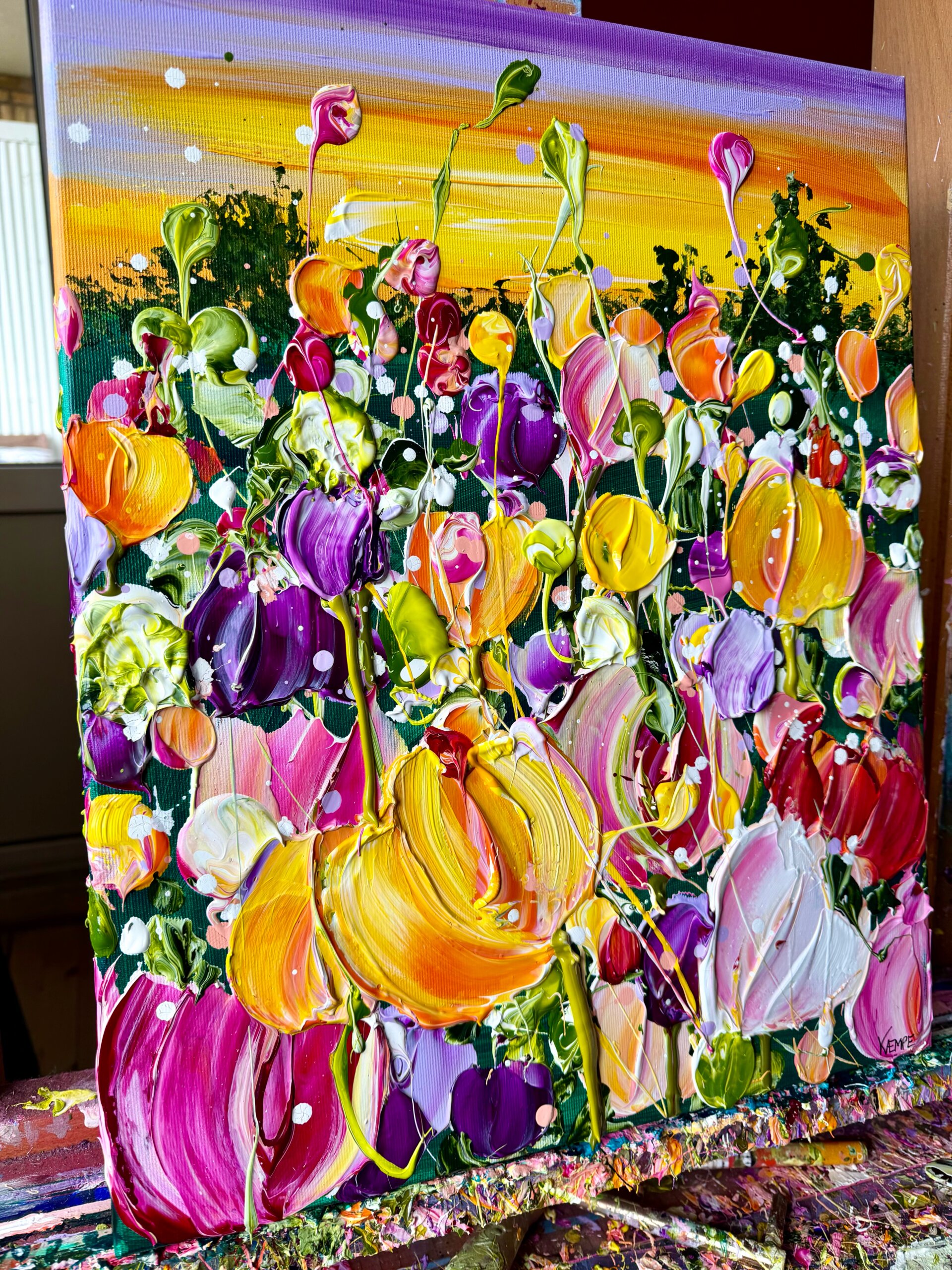 "Pure joy" originalt maleri - Billede 3
